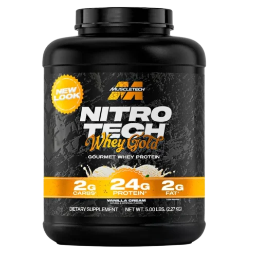 NITRO TECH WHEY GOLD - 5 LB - 68 SERVS