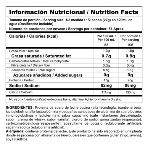 BI PRO CLASSIC CAPUCCINO - 3 LB - 51 SERVS