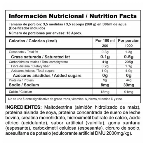 MEGAPLEX CREATINE POWER - 10 LB - 63 SCOOPS