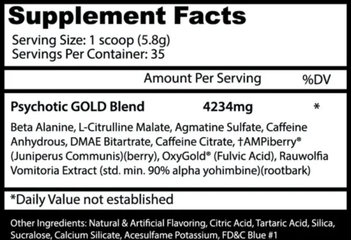 PSYCHOTIC GOLD - 35 SERVS