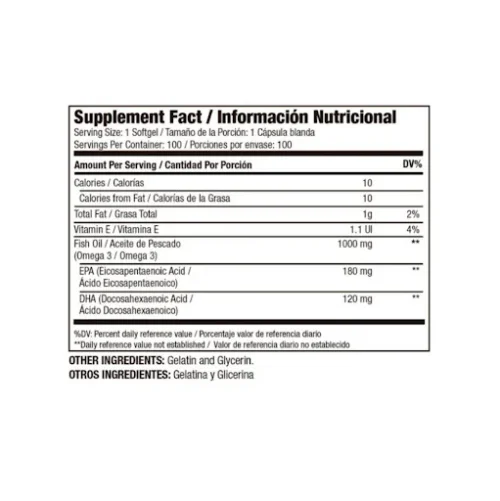 tabla_omega3_medical OMEGA 3 - 100 CAPS